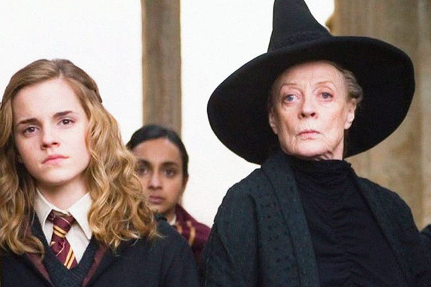 Emma Watson y Maggie Smith en Harry Potter